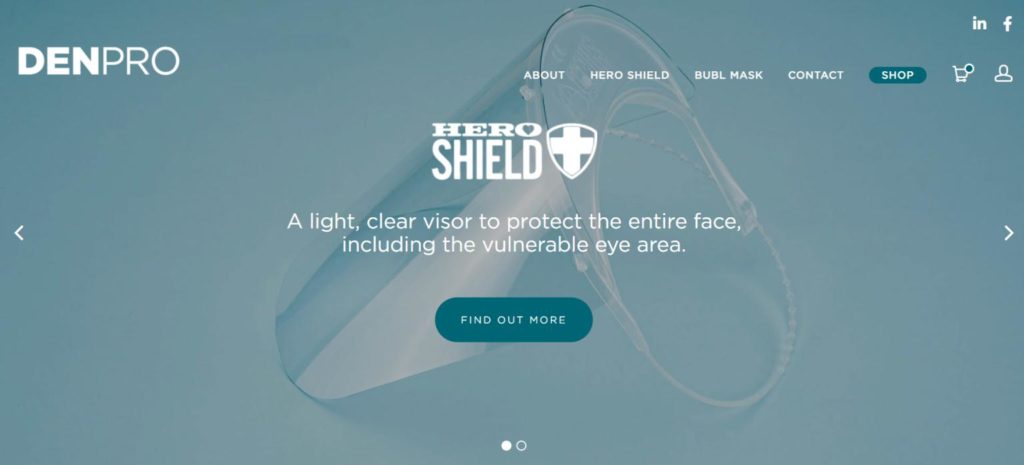 DENPRO launched to make HeroShield PPE and future Bubl mask available to all.